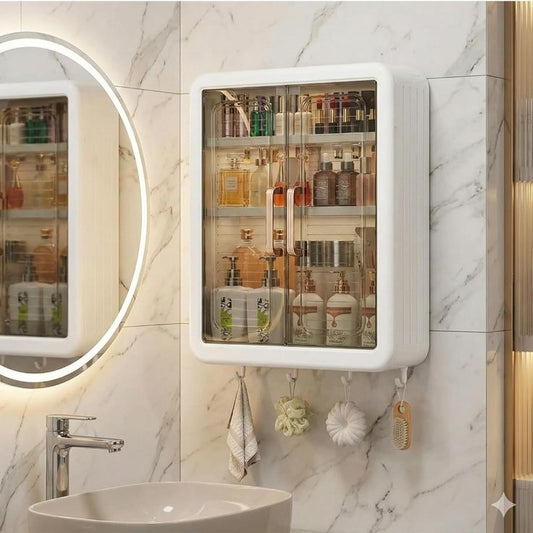 EffiDrops 3-Tier Wall-Mounted Bathroom Cabinet