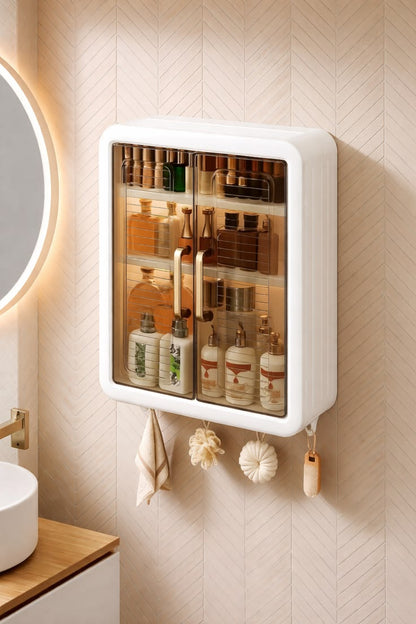 EffiDrops 3-Tier Wall-Mounted Bathroom Cabinet