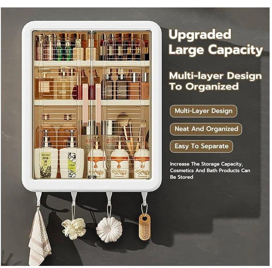 EffiDrops 3-Tier Wall-Mounted Bathroom Cabinet