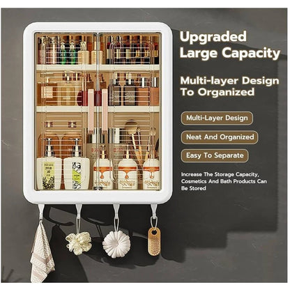 EffiDrops 3-Tier Wall-Mounted Bathroom Cabinet